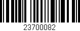 Código de barras (EAN, GTIN, SKU, ISBN): '23700082'