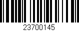 Código de barras (EAN, GTIN, SKU, ISBN): '23700145'