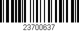 Código de barras (EAN, GTIN, SKU, ISBN): '23700637'