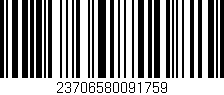 Código de barras (EAN, GTIN, SKU, ISBN): '23706580091759'