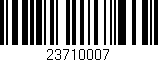 Código de barras (EAN, GTIN, SKU, ISBN): '23710007'