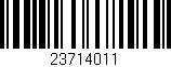 Código de barras (EAN, GTIN, SKU, ISBN): '23714011'