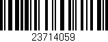 Código de barras (EAN, GTIN, SKU, ISBN): '23714059'