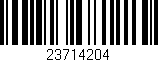 Código de barras (EAN, GTIN, SKU, ISBN): '23714204'