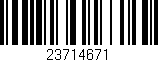 Código de barras (EAN, GTIN, SKU, ISBN): '23714671'