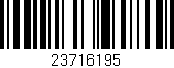 Código de barras (EAN, GTIN, SKU, ISBN): '23716195'