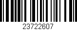 Código de barras (EAN, GTIN, SKU, ISBN): '23722607'