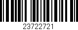 Código de barras (EAN, GTIN, SKU, ISBN): '23722721'