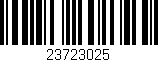 Código de barras (EAN, GTIN, SKU, ISBN): '23723025'