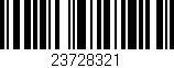 Código de barras (EAN, GTIN, SKU, ISBN): '23728321'