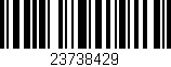 Código de barras (EAN, GTIN, SKU, ISBN): '23738429'