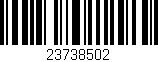 Código de barras (EAN, GTIN, SKU, ISBN): '23738502'