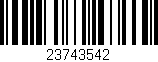 Código de barras (EAN, GTIN, SKU, ISBN): '23743542'
