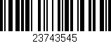 Código de barras (EAN, GTIN, SKU, ISBN): '23743545'