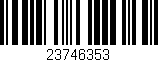 Código de barras (EAN, GTIN, SKU, ISBN): '23746353'