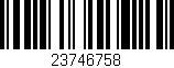 Código de barras (EAN, GTIN, SKU, ISBN): '23746758'