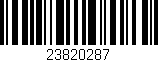 Código de barras (EAN, GTIN, SKU, ISBN): '23820287'