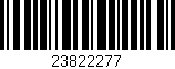 Código de barras (EAN, GTIN, SKU, ISBN): '23822277'