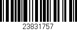 Código de barras (EAN, GTIN, SKU, ISBN): '23831757'