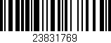 Código de barras (EAN, GTIN, SKU, ISBN): '23831769'