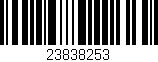 Código de barras (EAN, GTIN, SKU, ISBN): '23838253'