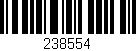 Código de barras (EAN, GTIN, SKU, ISBN): '238554'