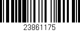 Código de barras (EAN, GTIN, SKU, ISBN): '23861175'