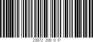 Código de barras (EAN, GTIN, SKU, ISBN): '23872_206_0_P'