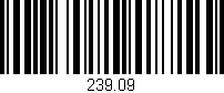 Código de barras (EAN, GTIN, SKU, ISBN): '239.09'