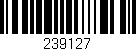 Código de barras (EAN, GTIN, SKU, ISBN): '239127'