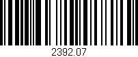 Código de barras (EAN, GTIN, SKU, ISBN): '2392.07'