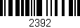 Código de barras (EAN, GTIN, SKU, ISBN): '2392'