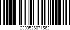 Código de barras (EAN, GTIN, SKU, ISBN): '2398526871562'
