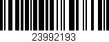 Código de barras (EAN, GTIN, SKU, ISBN): '23992193'