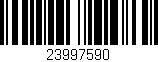 Código de barras (EAN, GTIN, SKU, ISBN): '23997590'