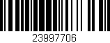 Código de barras (EAN, GTIN, SKU, ISBN): '23997706'