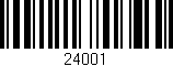 Código de barras (EAN, GTIN, SKU, ISBN): '24001'