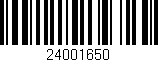 Código de barras (EAN, GTIN, SKU, ISBN): '24001650'