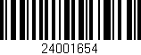 Código de barras (EAN, GTIN, SKU, ISBN): '24001654'