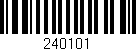 Código de barras (EAN, GTIN, SKU, ISBN): '240101'