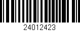 Código de barras (EAN, GTIN, SKU, ISBN): '24012423'