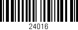 Código de barras (EAN, GTIN, SKU, ISBN): '24016'
