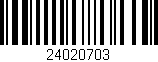 Código de barras (EAN, GTIN, SKU, ISBN): '24020703'