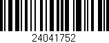 Código de barras (EAN, GTIN, SKU, ISBN): '24041752'