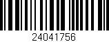 Código de barras (EAN, GTIN, SKU, ISBN): '24041756'