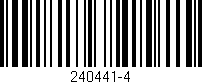 Código de barras (EAN, GTIN, SKU, ISBN): '240441-4'