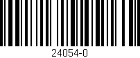 Código de barras (EAN, GTIN, SKU, ISBN): '24054-0'