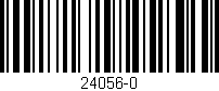 Código de barras (EAN, GTIN, SKU, ISBN): '24056-0'