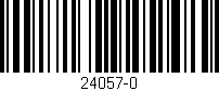 Código de barras (EAN, GTIN, SKU, ISBN): '24057-0'