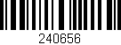 Código de barras (EAN, GTIN, SKU, ISBN): '240656'